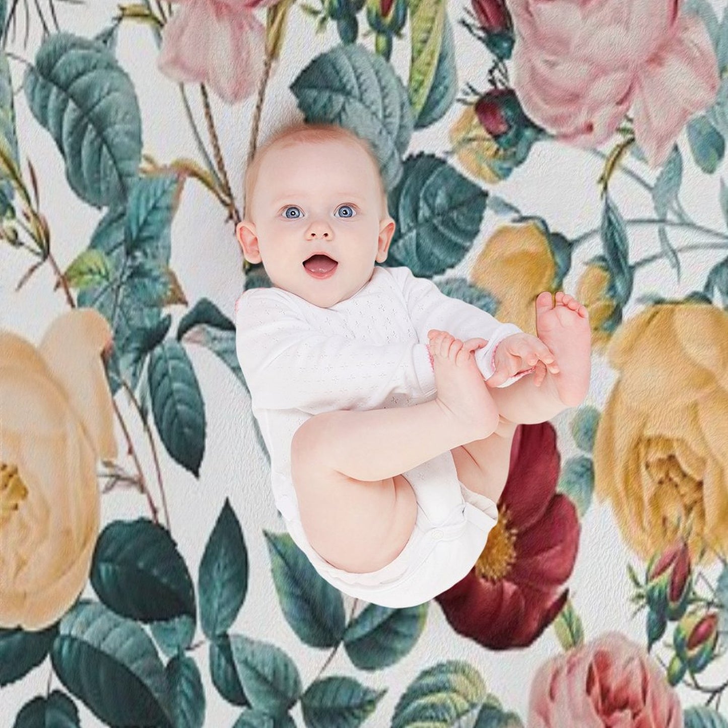 Vintage Garden VI Throw Blanket