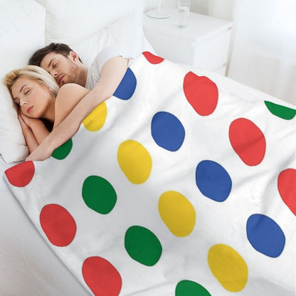 Twister Pattern Throw Blanket