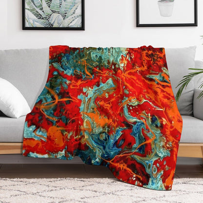 Strawberry Split Throw Blanket