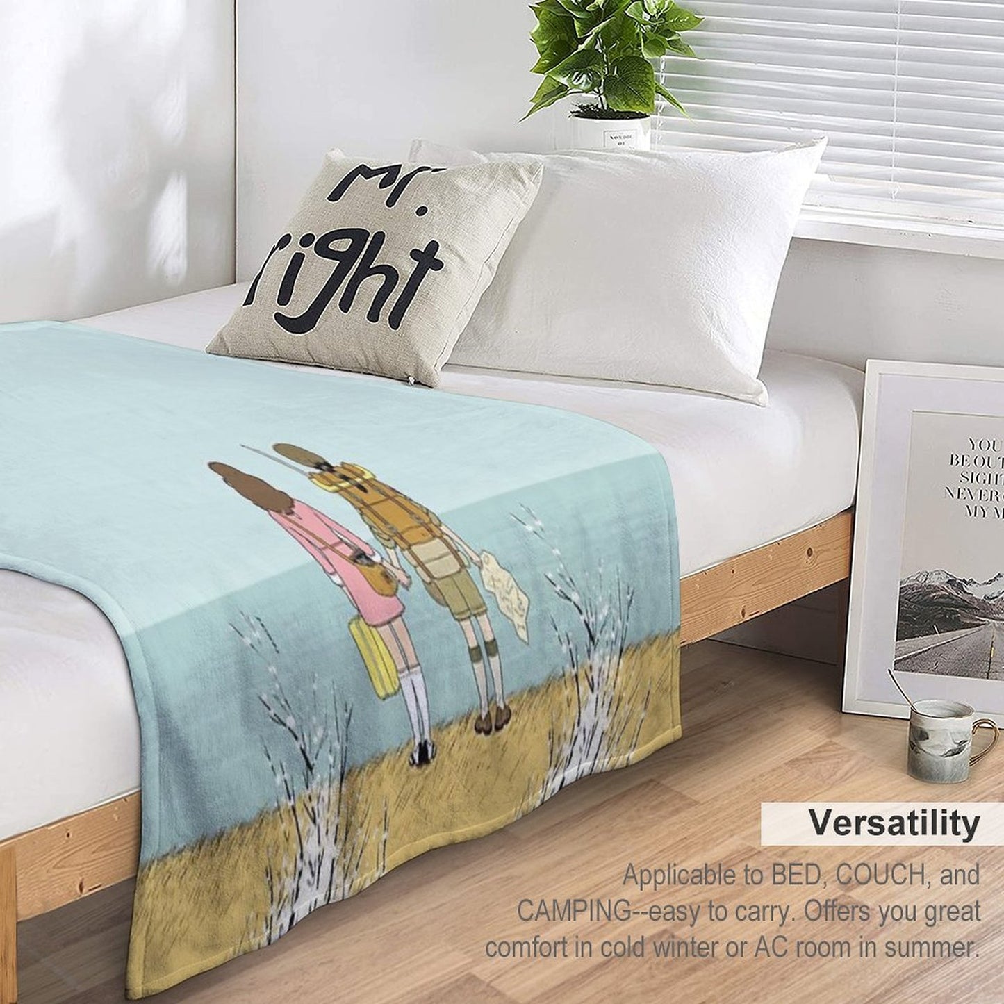 Wes Anderson Movie Throw Blanket