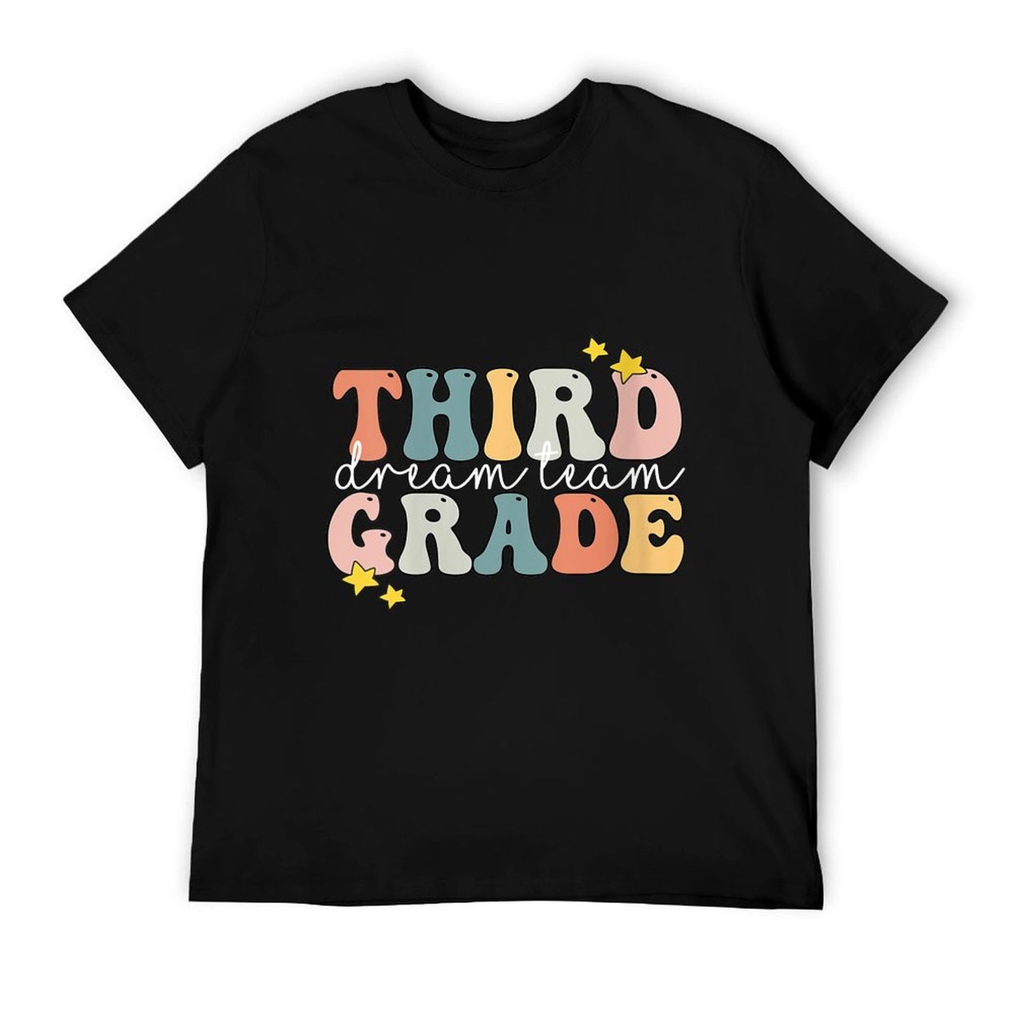 Womens Dream Team Third Grade 3rd Grade Teacher Gift Retro Vintage T-Shirt