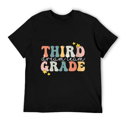 Womens Dream Team Third Grade 3rd Grade Teacher Gift Retro Vintage T-Shirt