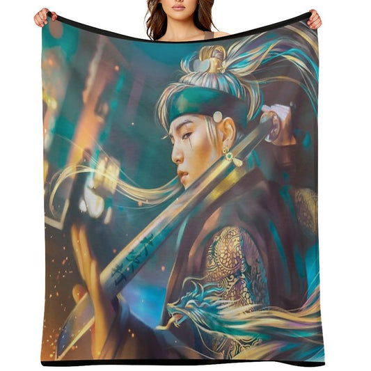 Agust D Daechwita Throw Blanket