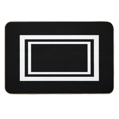 White Frame Bath Mat