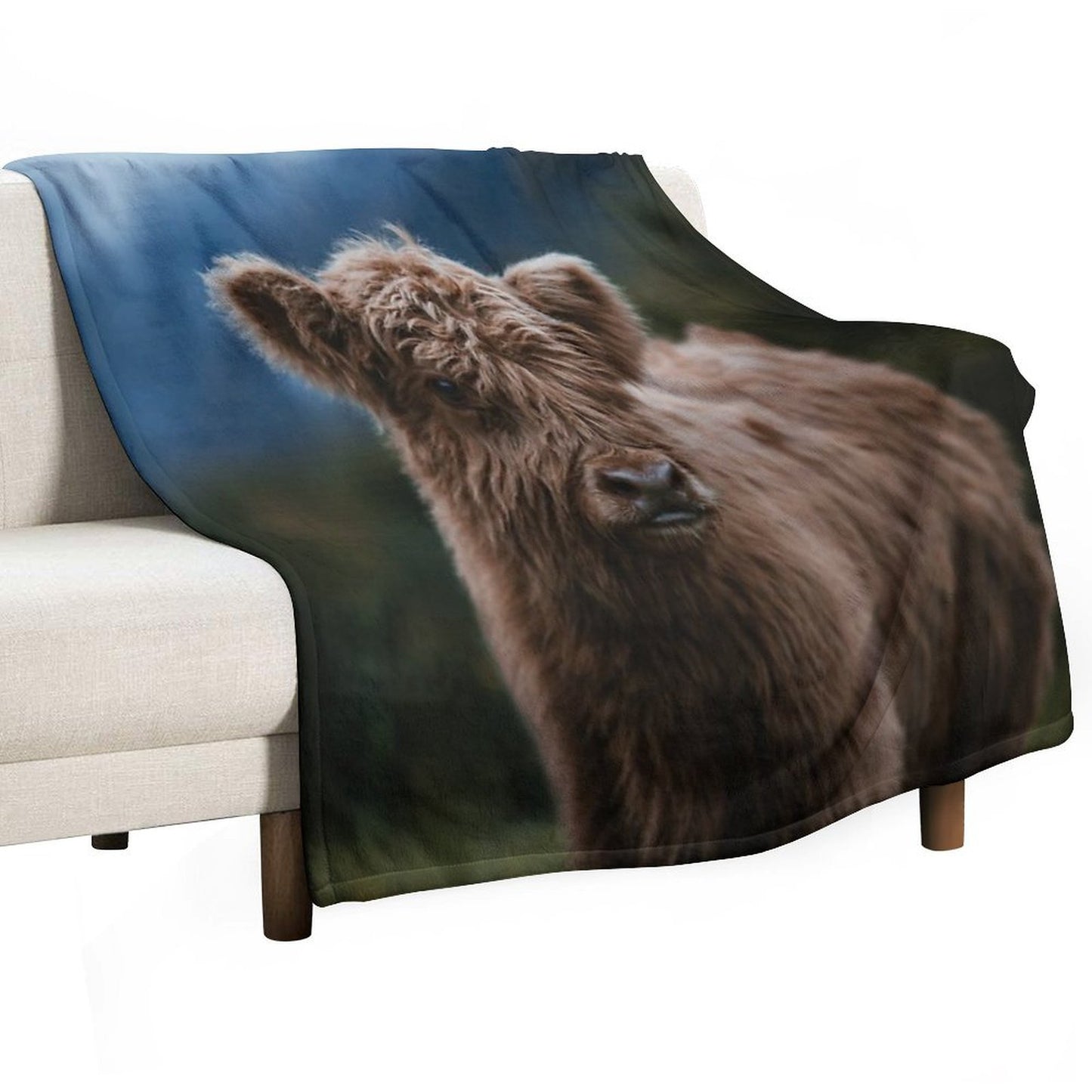 Baby Highland Cow Throw Blanket