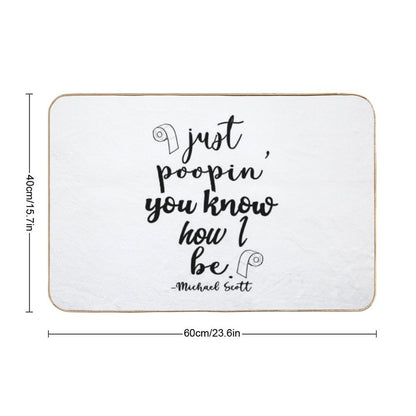 Just Poopin' You Know How I Be Tshirt Bath Mat