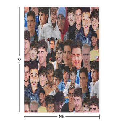 Kian Lawley Photo Collage Throw Blanket