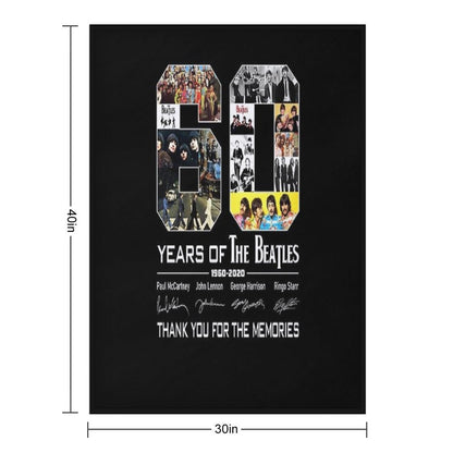 Happy Anniversary 62 Years 1960 2022 TheBeatles Handmade Throw Blanket