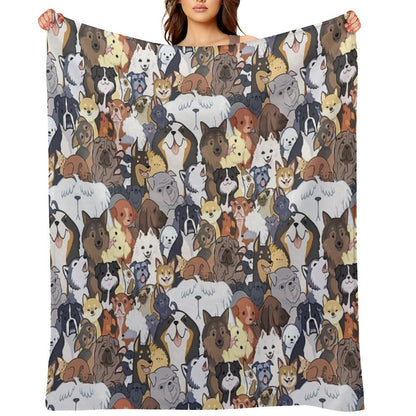 Pupper Party Throw Blanket
