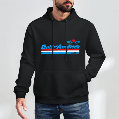Retro Gulf Of USA America Est 2025 American Gulf Mexico Layering Staple Hoodie