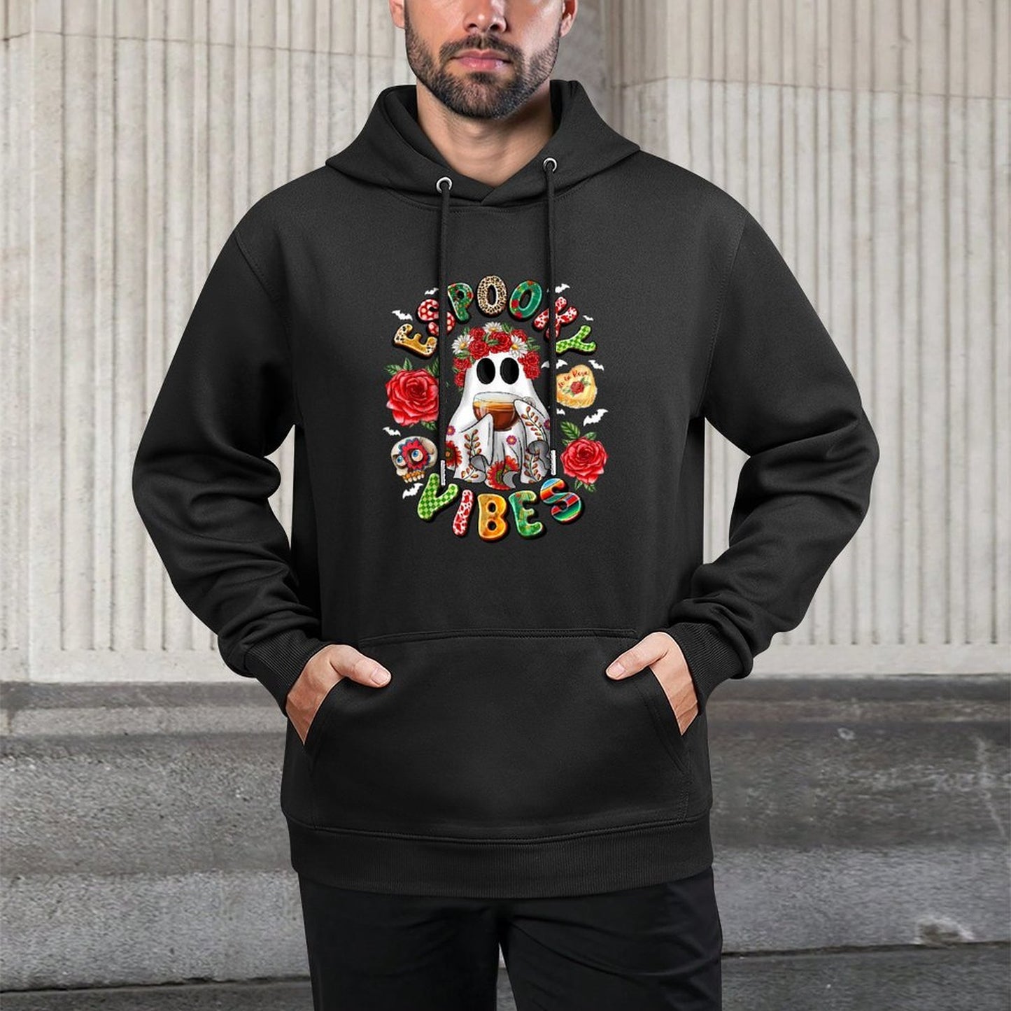 Espooky Vibes Maestra Halloween Spanish Mexican Teacher Layering Staple Hoodie