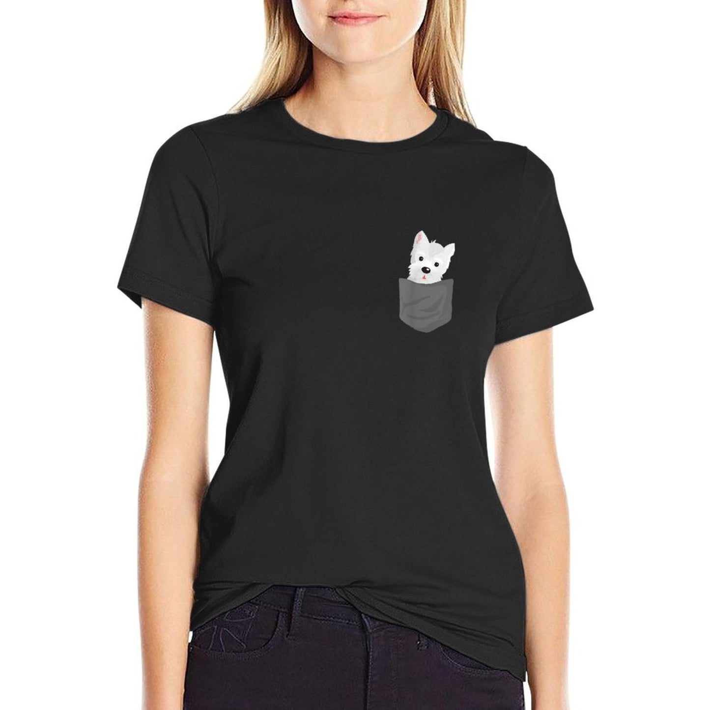 Dog In A Pocket Cute Westie Terrier Lover Puppy T-Shirt