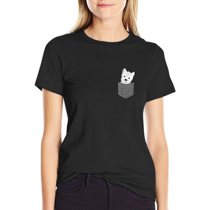 Dog In A Pocket Cute Westie Terrier Lover Puppy T-Shirt
