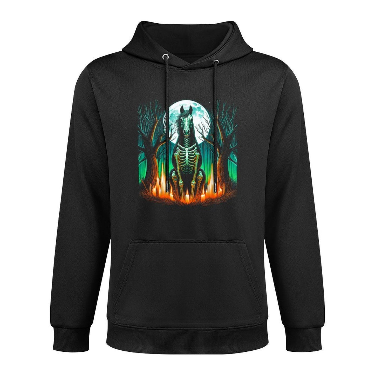 Cool Horse Skeleton Halloween Christmas Birthday Breathable Fabric Hoodie