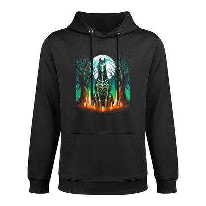 Cool Horse Skeleton Halloween Christmas Birthday Breathable Fabric Hoodie