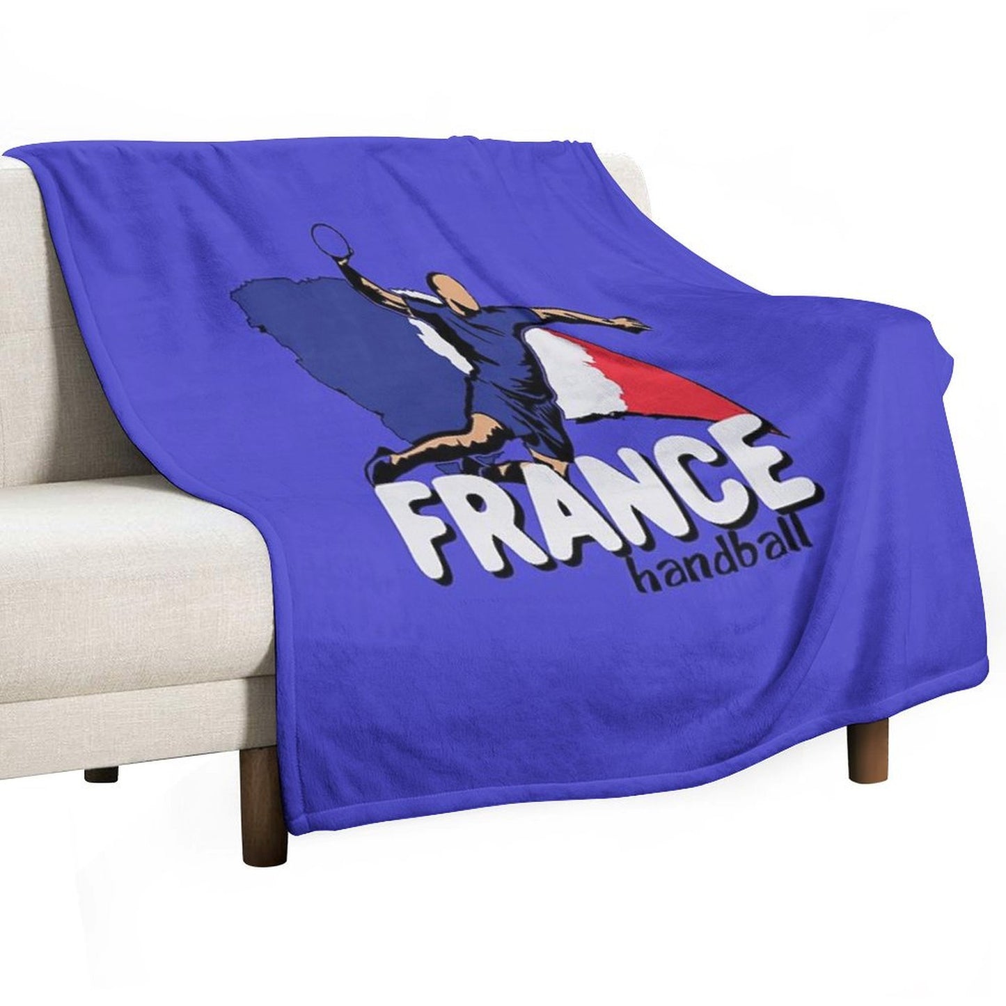 France Handball Logo Throw Blanket