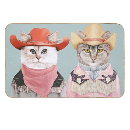 Cowboy Cats Bath Mat