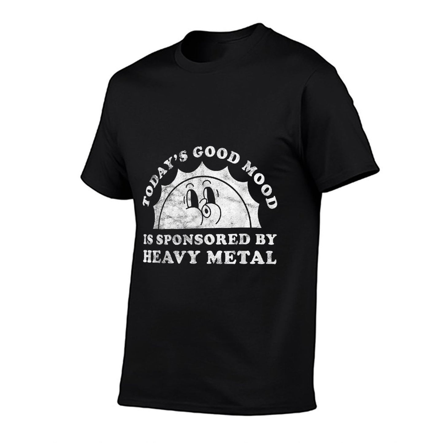 Funny Cute Vintage Retro Heavy Metal Or Heavy Metal  Polyester Blend T-Shirt