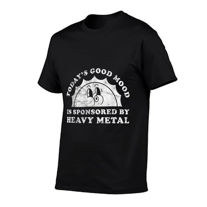 Funny Cute Vintage Retro Heavy Metal Or Heavy Metal  Polyester Blend T-Shirt