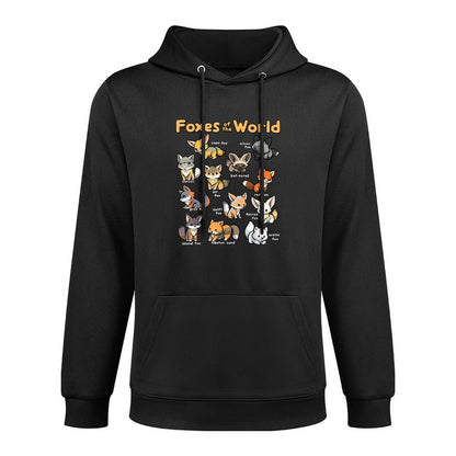 Kawaii Fox Animals of The World Educational Animal Fox Lover Casual Wear Hoodie