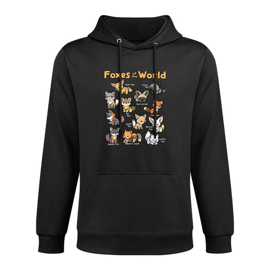 Kawaii Fox Animals of The World Educational Animal Fox Lover Casual Wear Hoodie