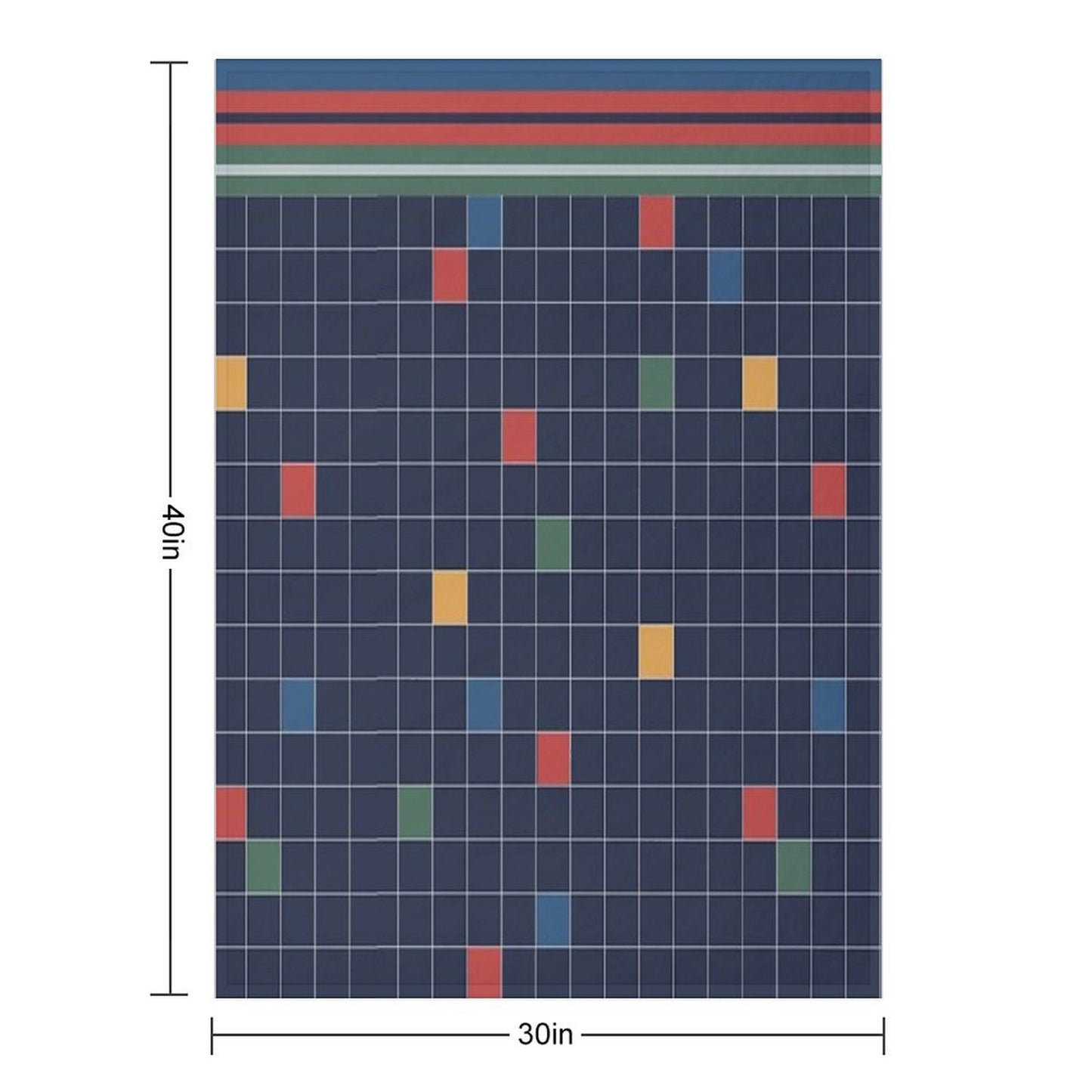 Classic 80s-Style Bedding Throw Blanket