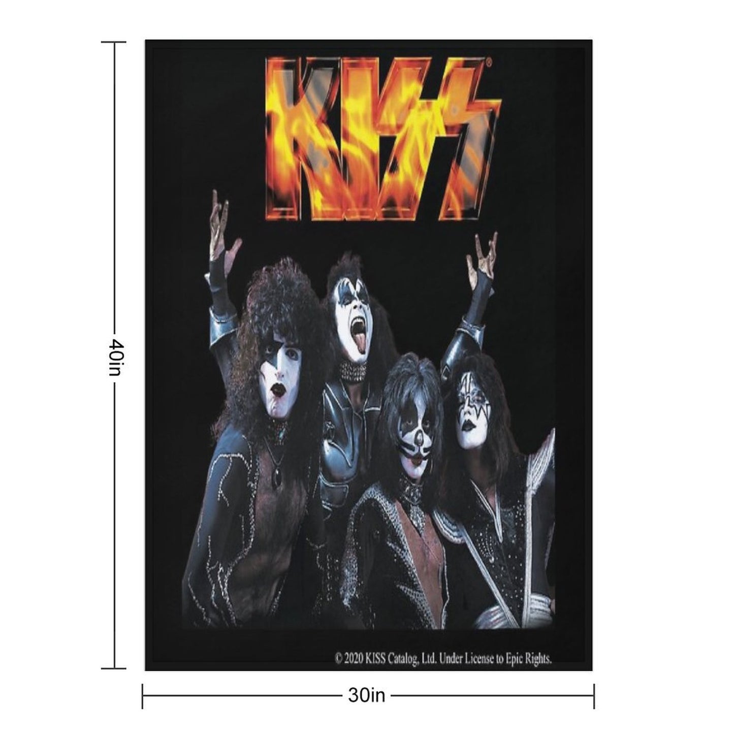 KISS Band Throw Blanket