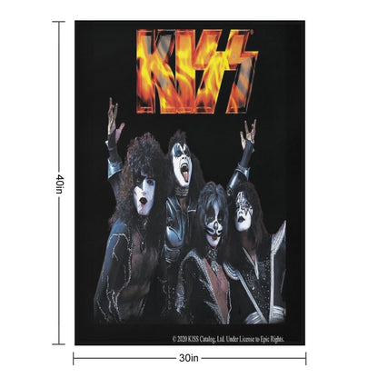 KISS Band Throw Blanket