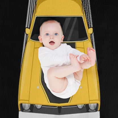 Ford Falcon XB GT 351 - Yellow Throw Blanket