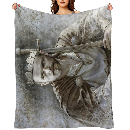 The Tragedy of A King Throw Blanket