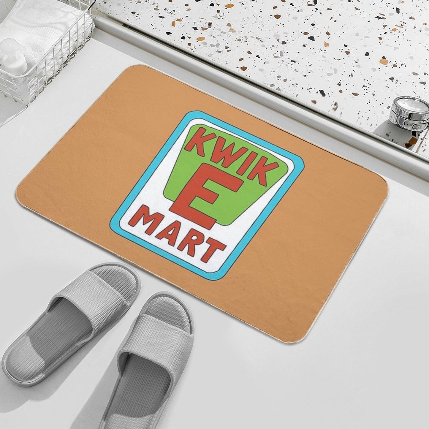 Kwik E Mart Simpsons Logo Bath Mat
