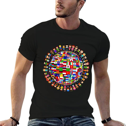 National Flags Circle World Peace International Day Of Peace T-Shirt