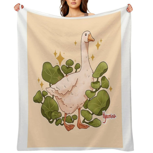 Plant Goose Throw Blanket
