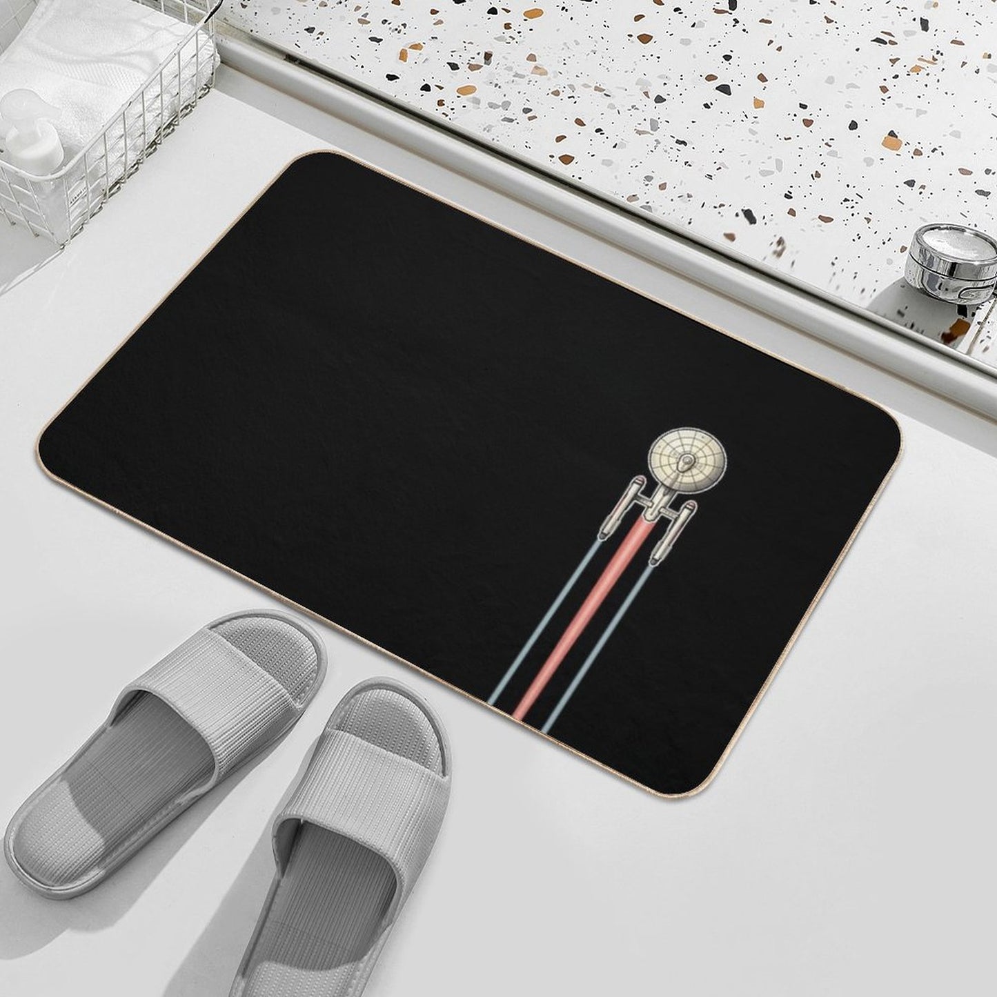 USS Enterprise Star Trek 2 Bath Mat