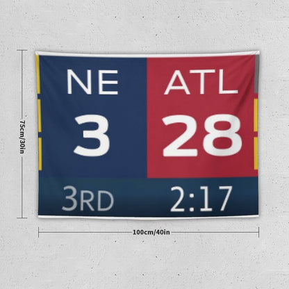 28-3 Patriots-Falcons Tapestry