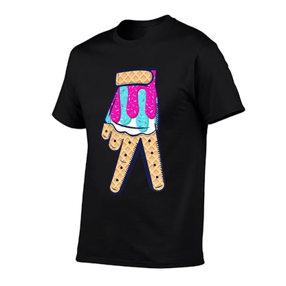 Baseball Ice Cream Drip Boys Home Plate Glove Respect Drip  Vintage-inspired T-Shirt