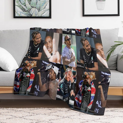 Lewis Hamilton Throw Blanket