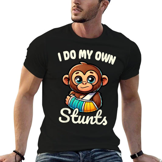 I Do My Own Stunts Broken Arm Gifts For Kids  Easy-care T-Shirt