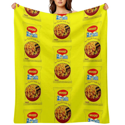 Maggi Noodles Throw Blanket