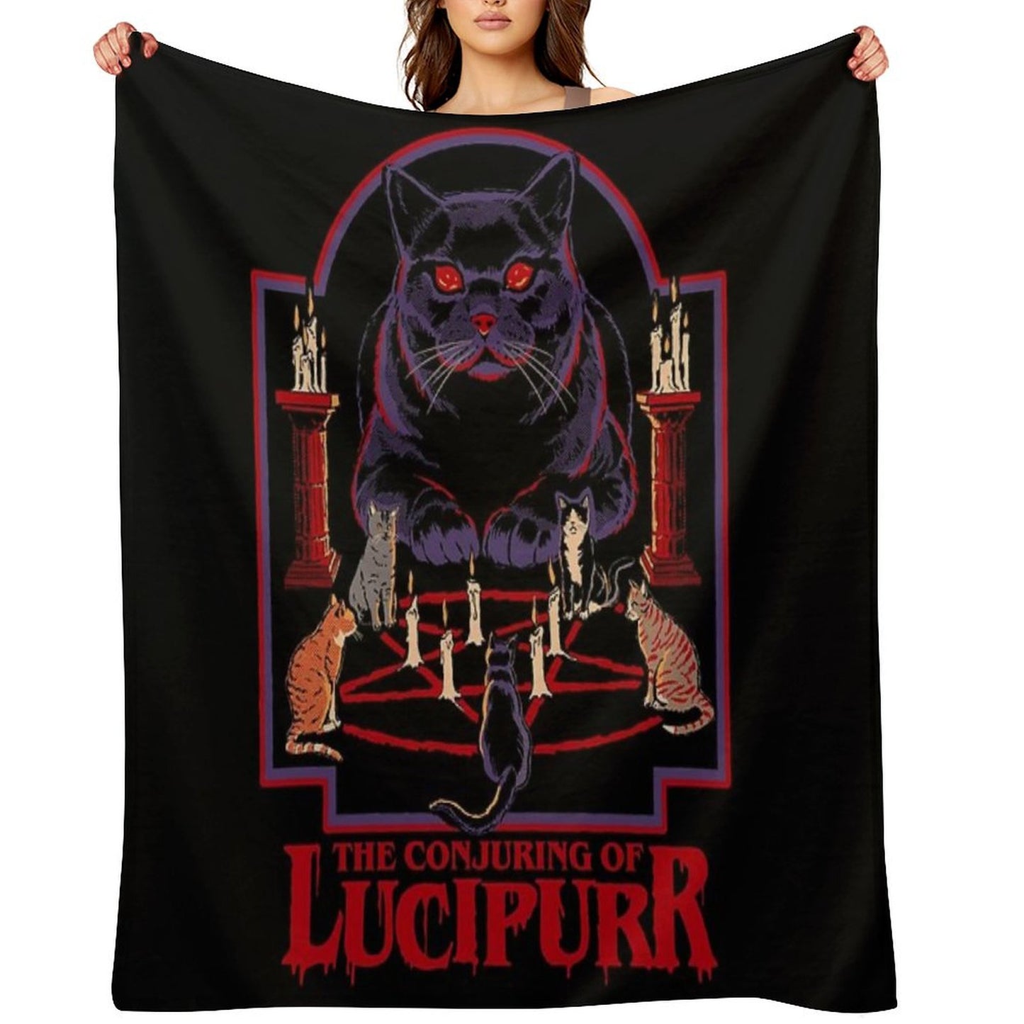 Lucipurr Throw Blanket