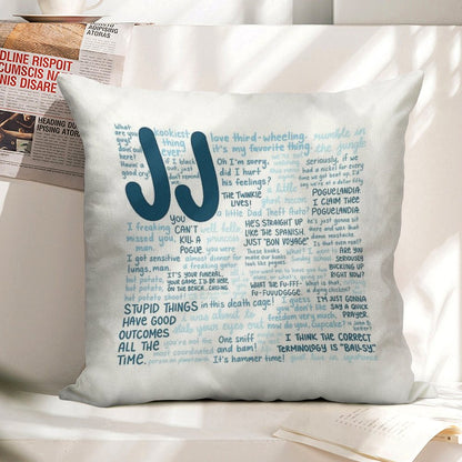 JJ Outer Banks S2 Quotes Linen Throw Pillow Cover