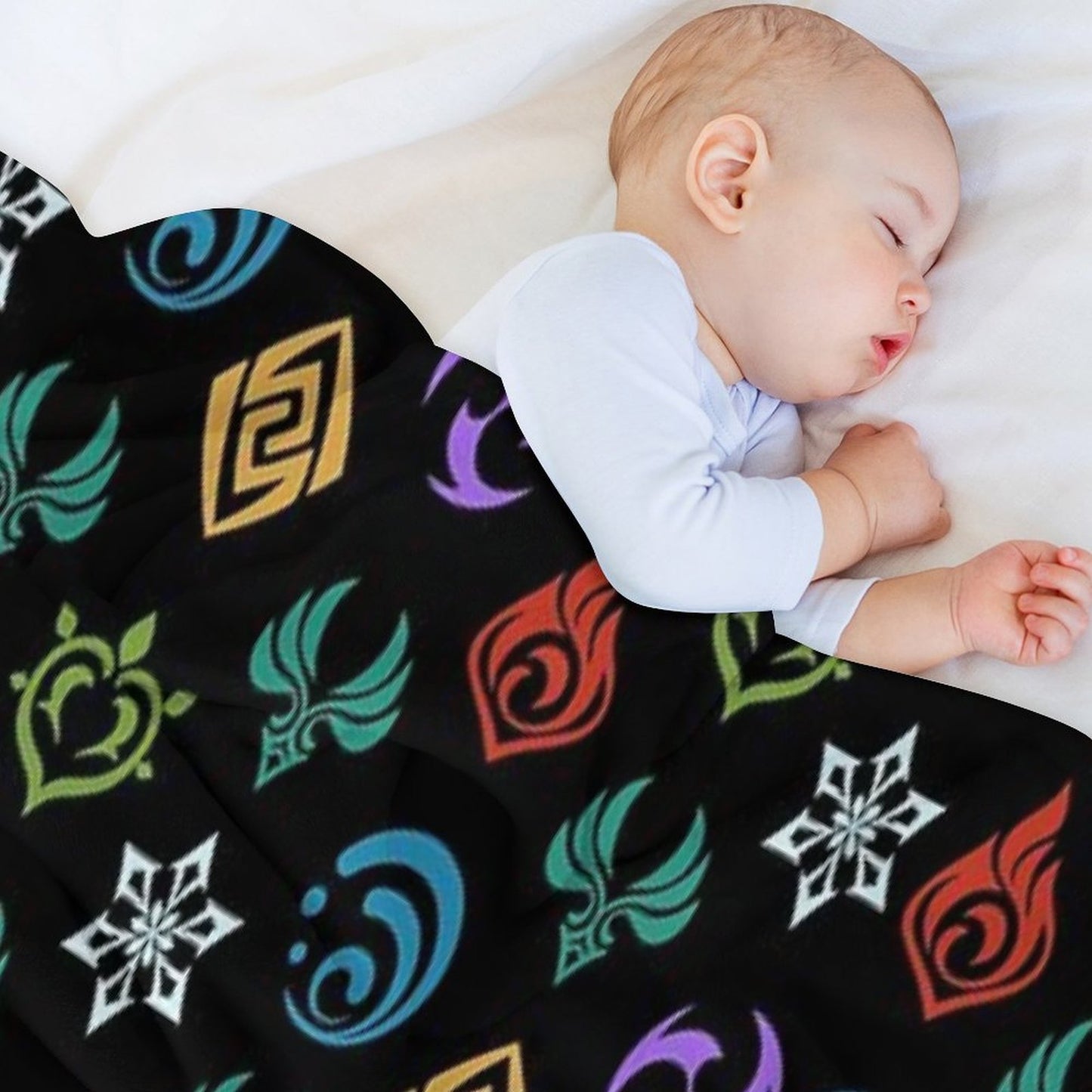 Genshin Impact All Elements Throw Blanket