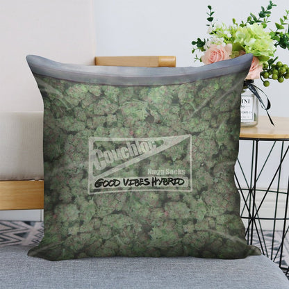 The Big Bag of Weed Pillow Linen Throw Pillow Cover