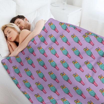 Crazy Snail Cone Throw Blanket