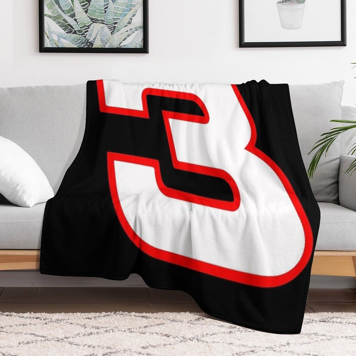 Dale Earnhardt 3 Throw Blanket