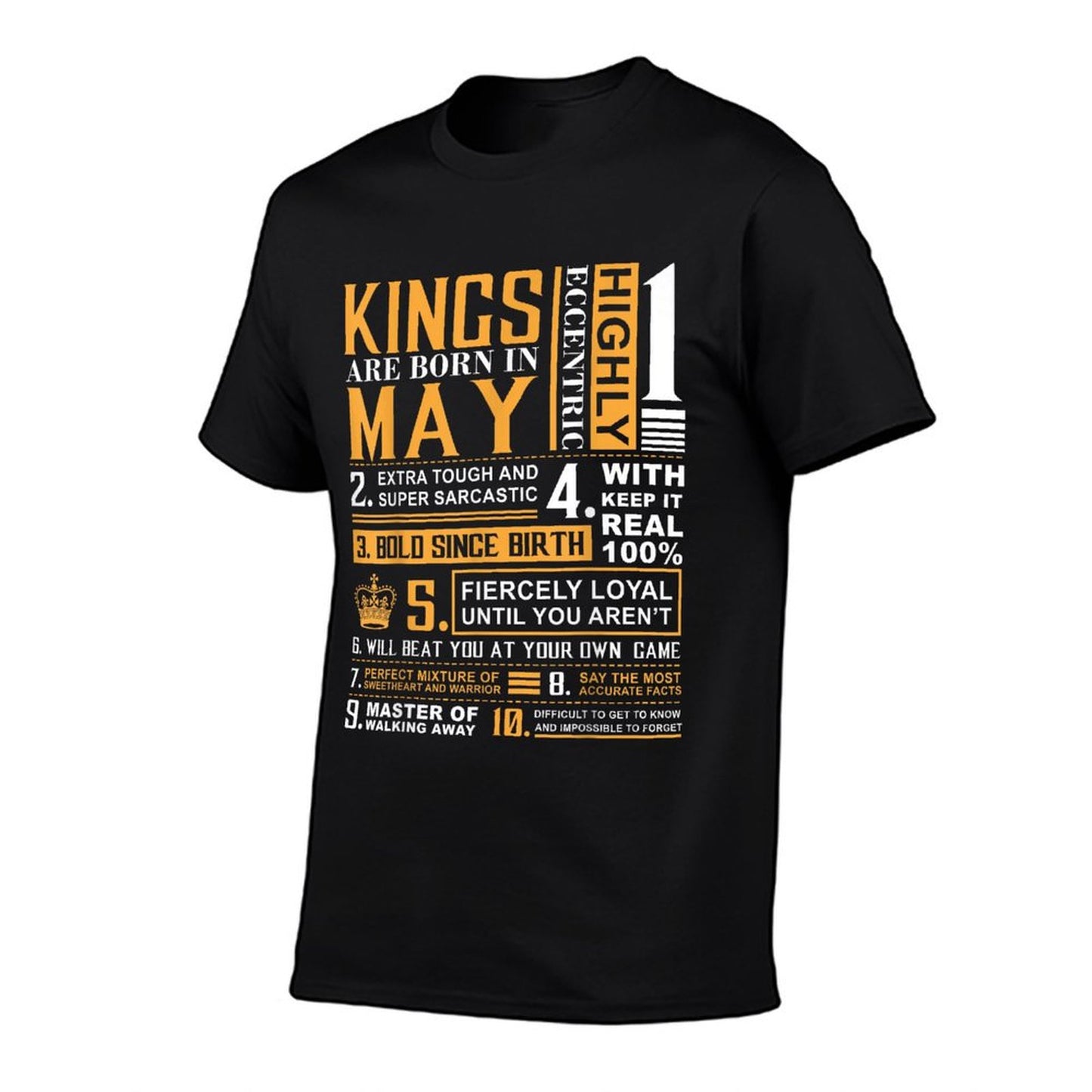 May Birthday Gifts - Kings Are Born In May T-Shirt