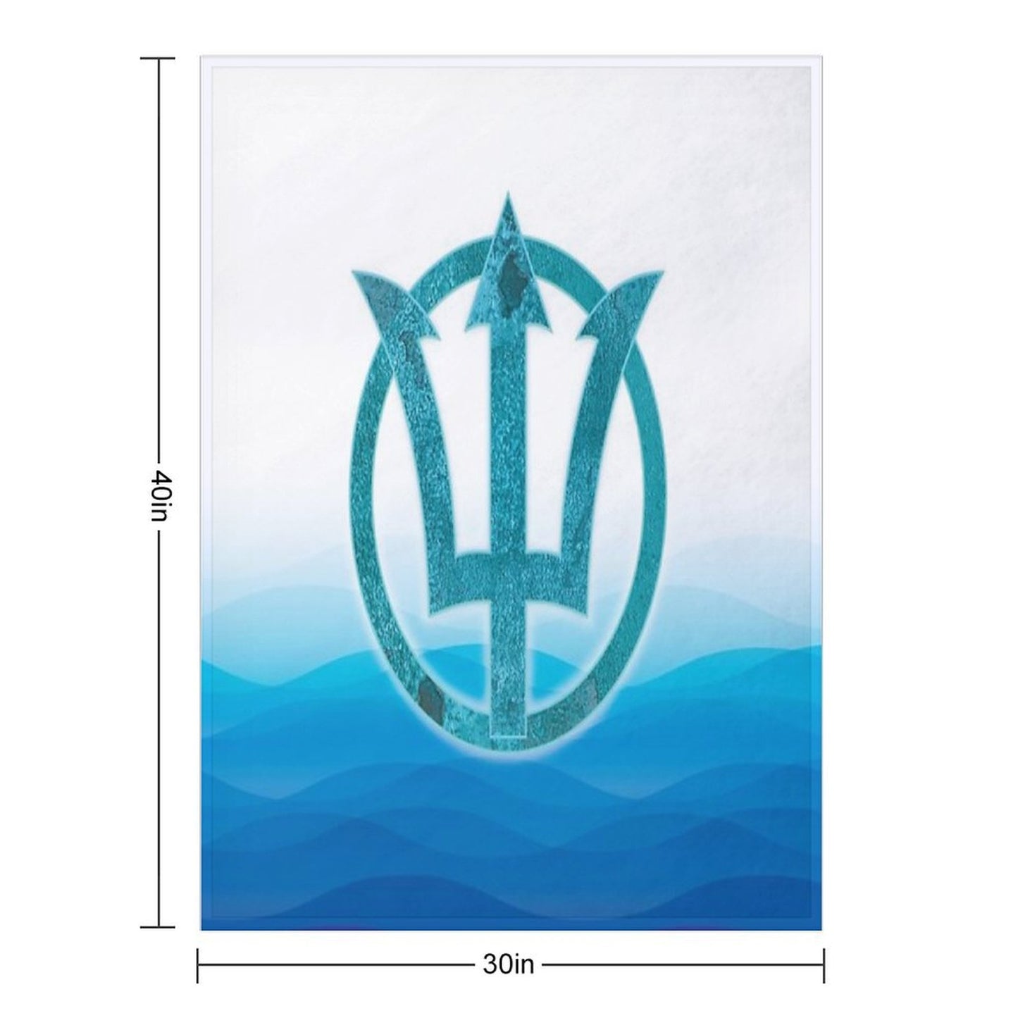 Poseidon Throw Blanket