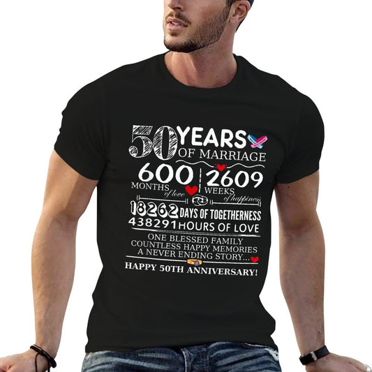 50 Years Of Marriage 50th Wedding Anniversary of Family T-Shirt