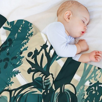 Mountain Biker Throw Blanket