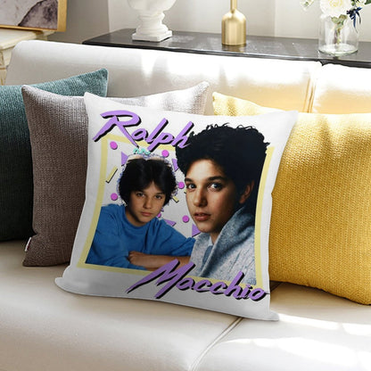 80s Ralph Macchio Soft Reinforced Edging Throw Pillow